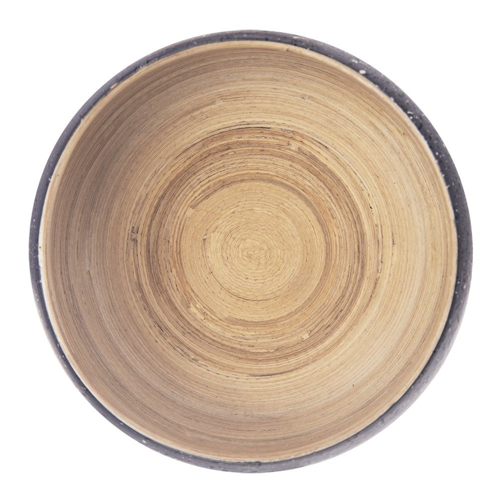 Bamboo Bowl with Granite Look - Perfect for Fruit and Vegetables