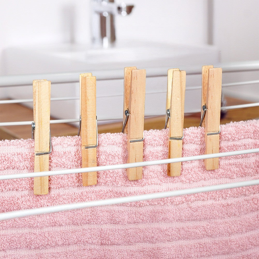 Bamboo Clothespins, 100-Pack
