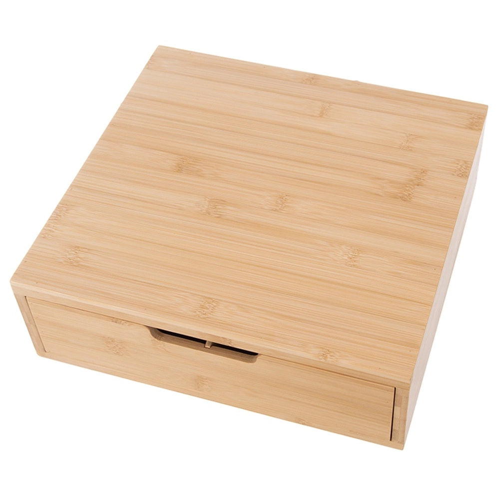 Bamboo Coffee Capsule Organizer with Removable Dividers