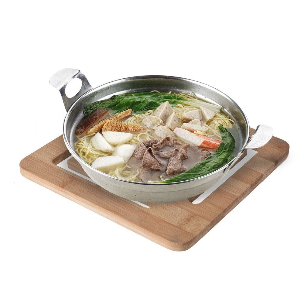 Bamboo Wood Coasters for Hot Pots - Protect Your Table