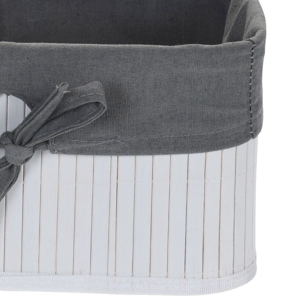 Bamboo basket with cotton lining - Perfect for storing small items