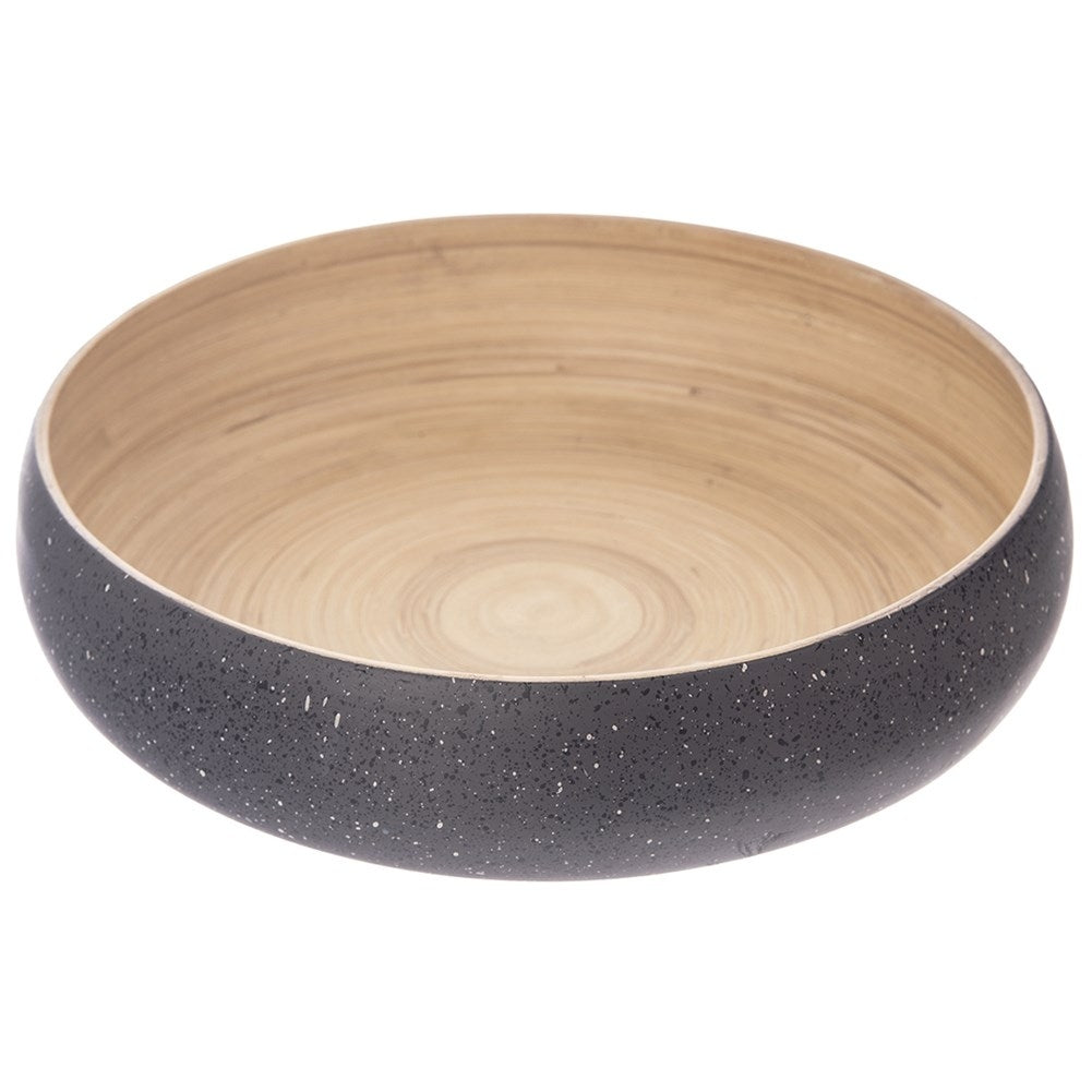 Bamboo bowl with a granite look - perfect for fruit and serving