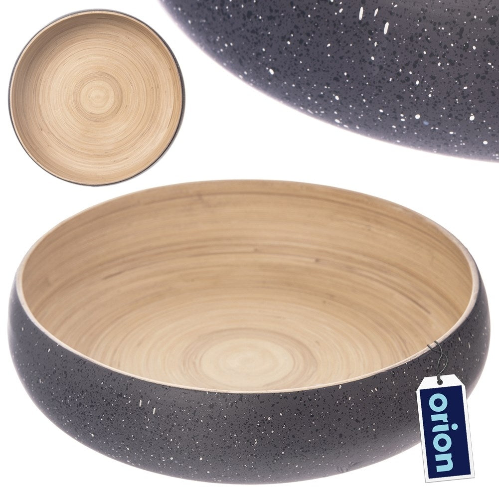 Bamboo bowl with a granite look - perfect for fruit and serving