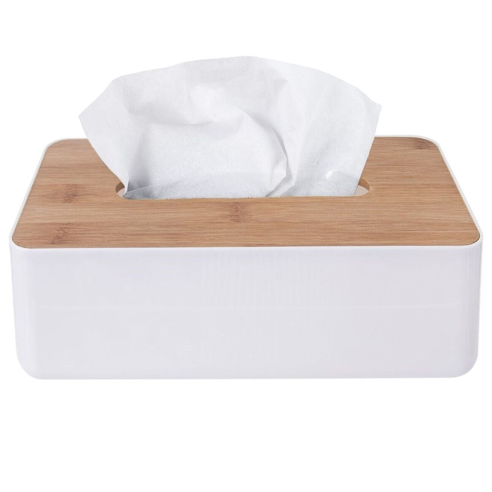 Bamboo box with lid for paper tissues - practical and stylish