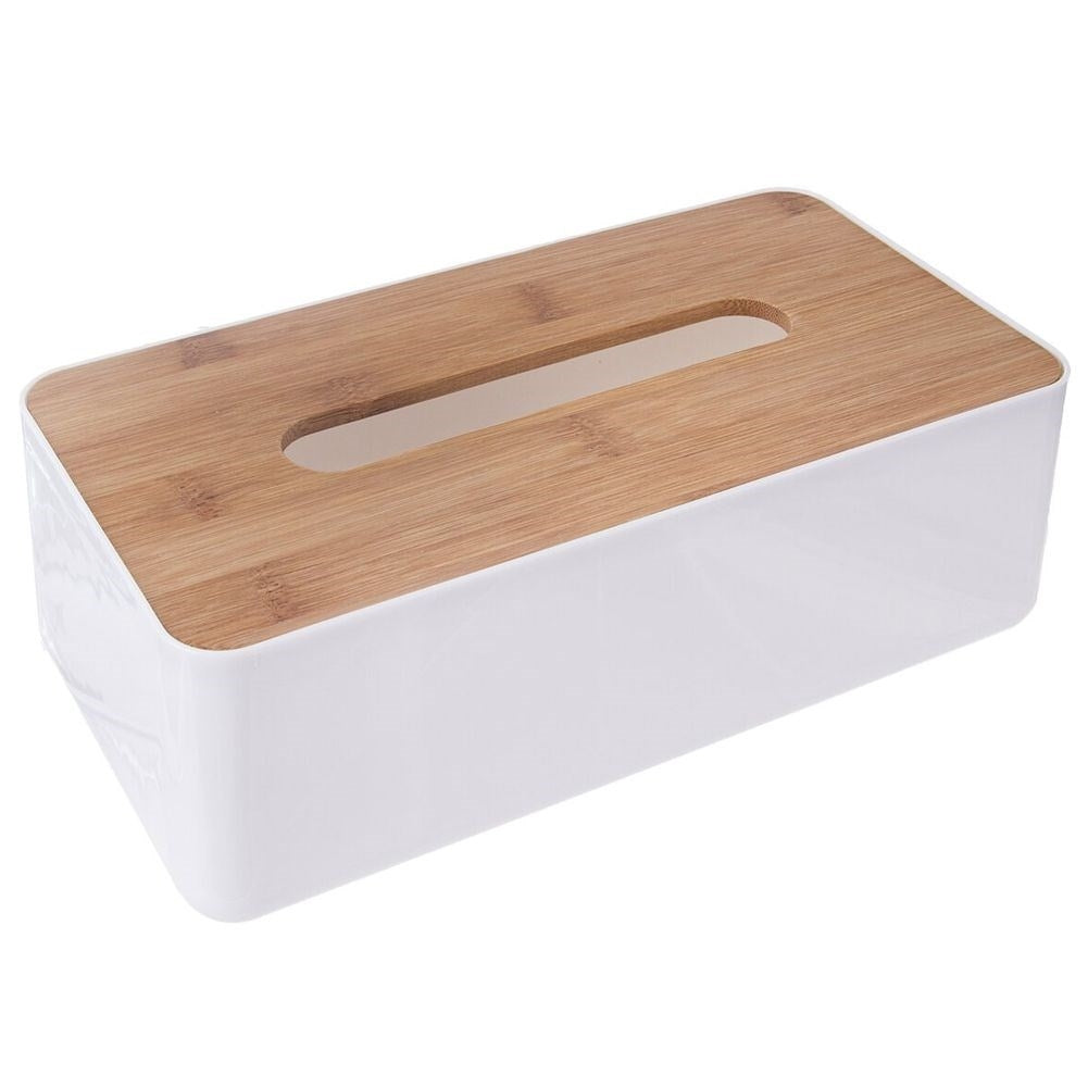 Bamboo box with lid for paper tissues - practical and stylish