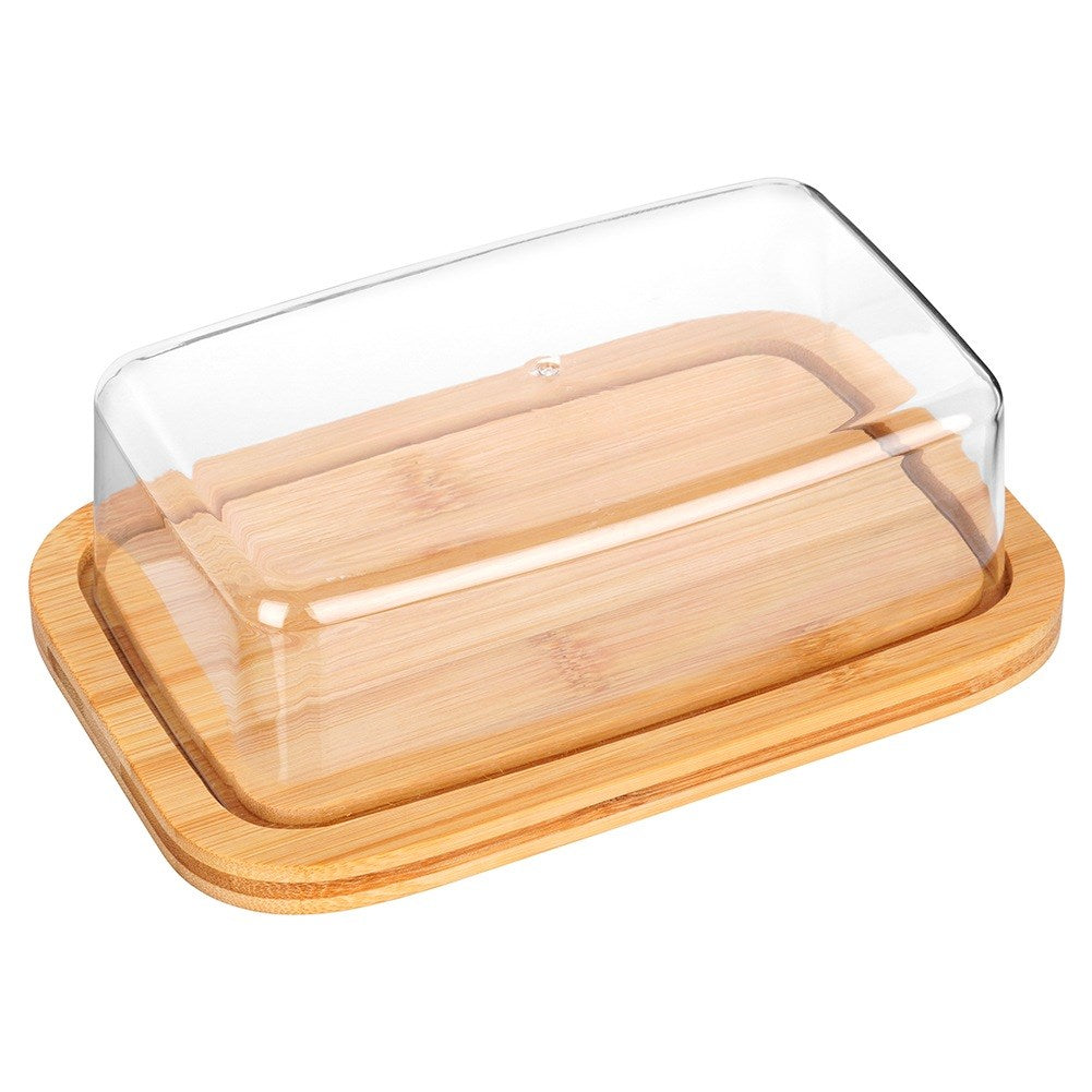 Bamboo butter dish