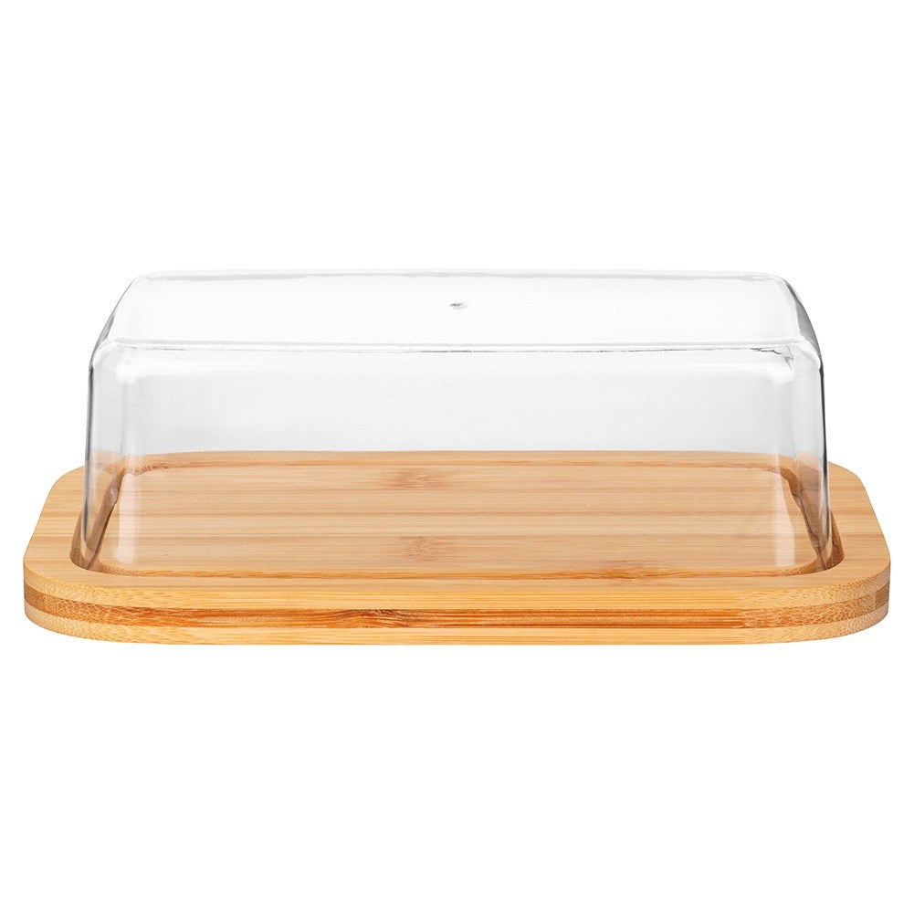 Bamboo butter dish