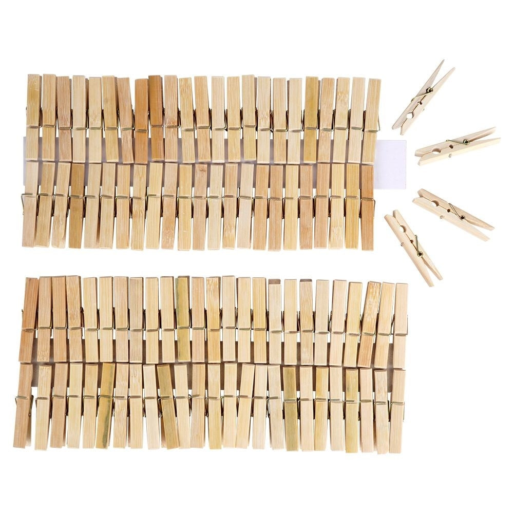 Bamboo clothespins 100-pack: Strong, durable and versatile