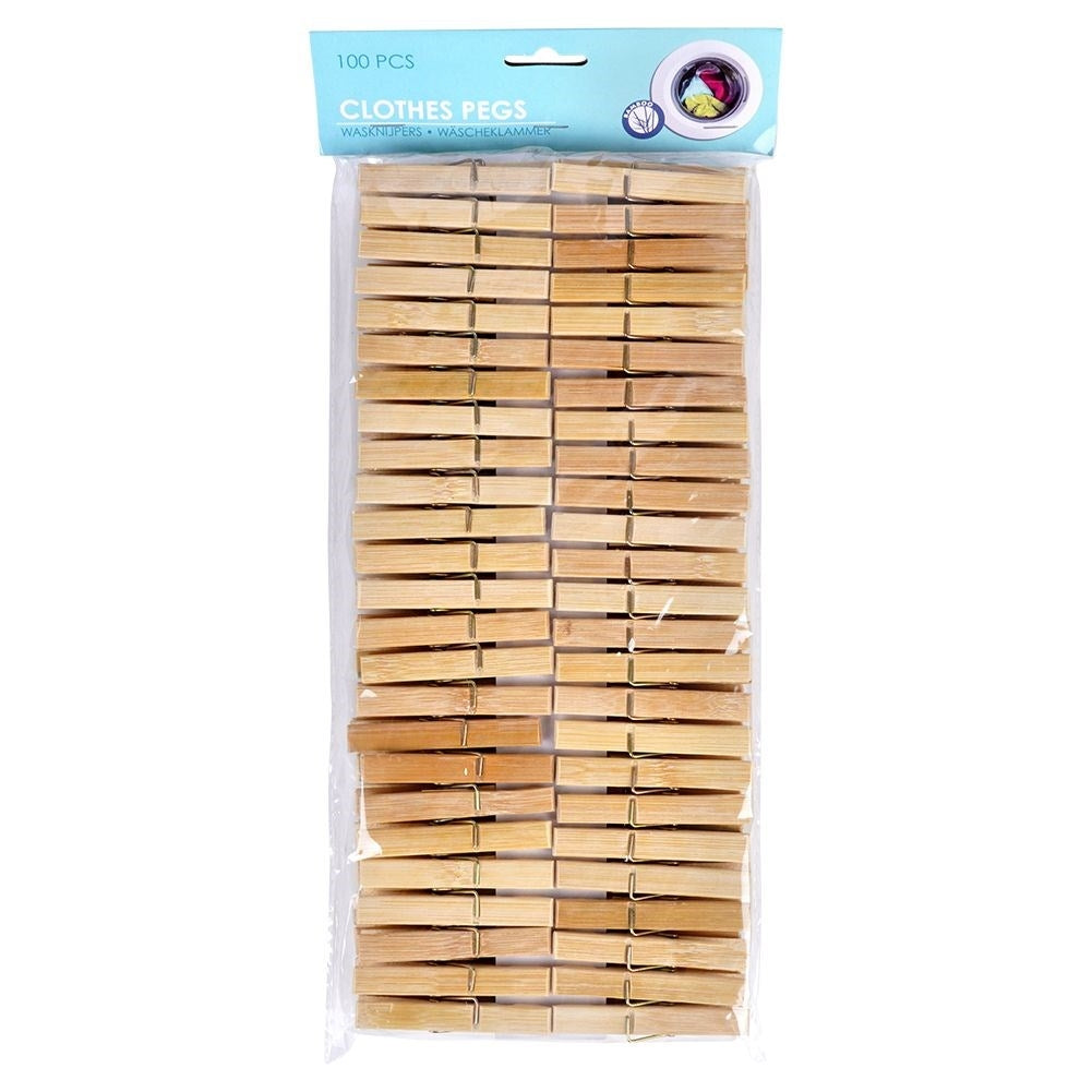 Bamboo clothespins 100-pack: Strong, durable and versatile