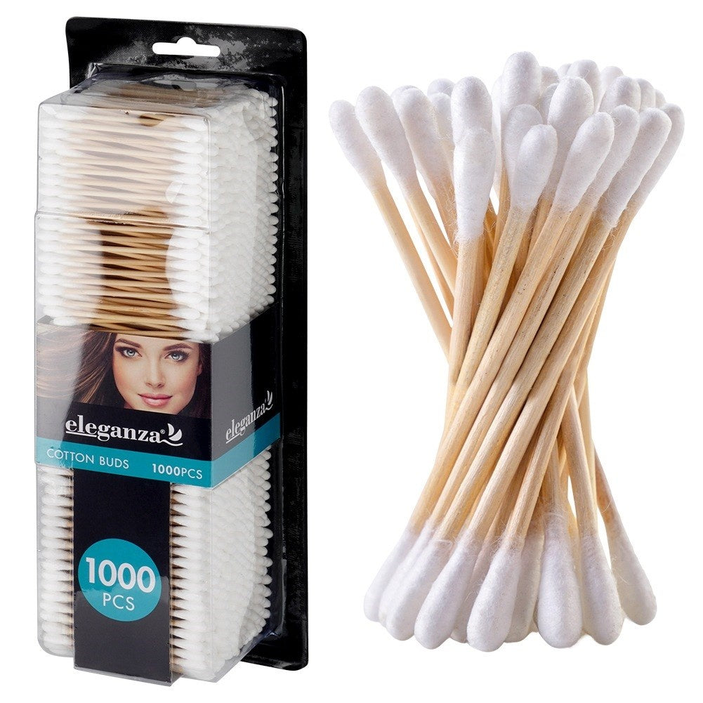 Bamboo cotton cosmetic sticks 1000 pcs.