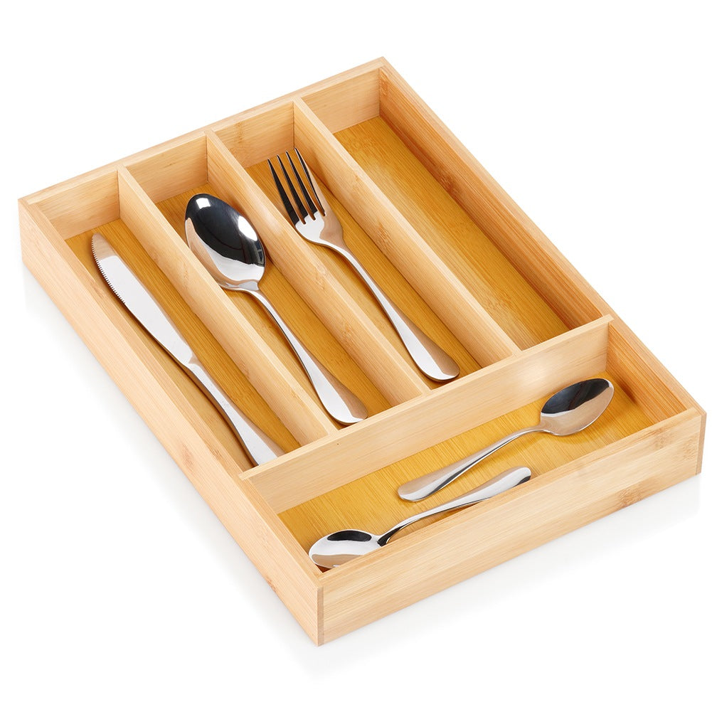 Bamboo cutlery drawer insert 25x35 cm