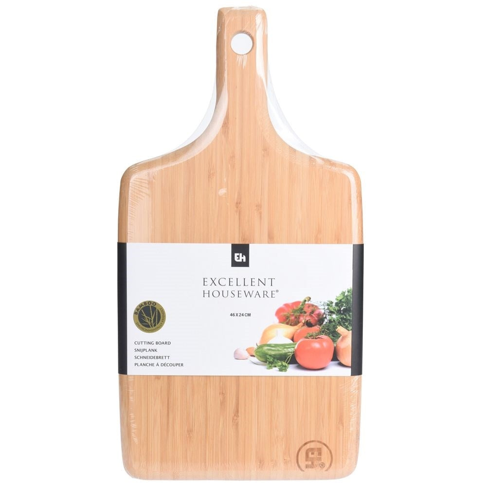 Bamboo cutting board: Durable, elegant for cutting & serving