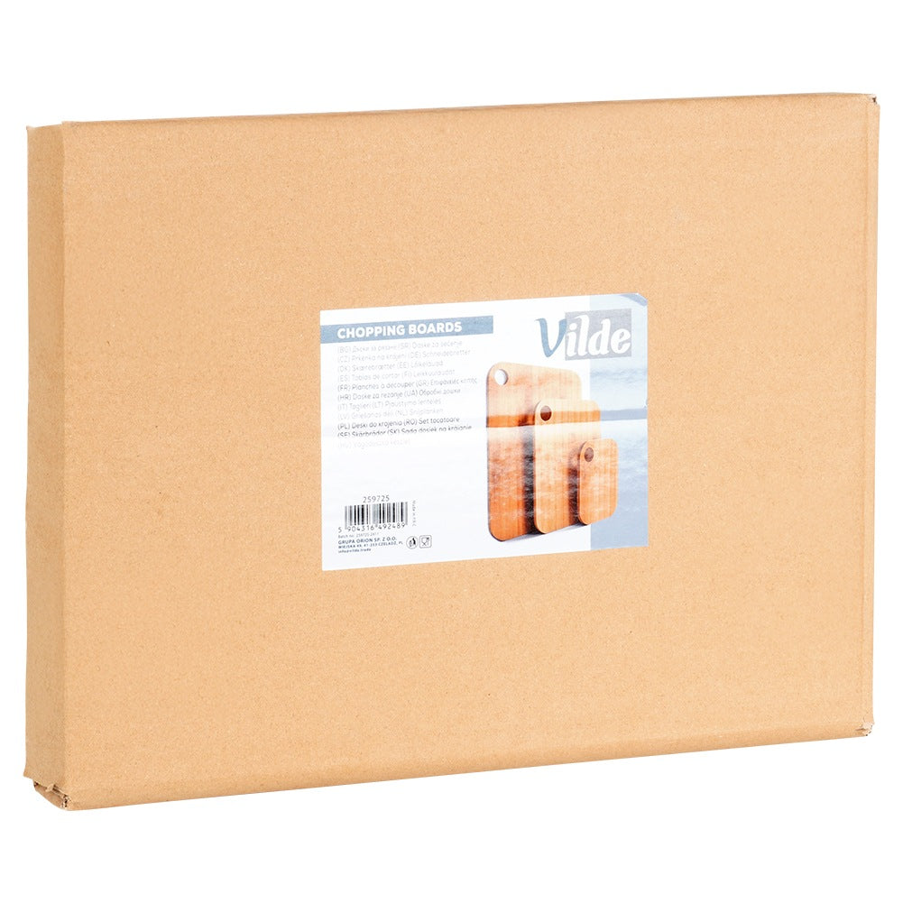 Bamboo cutting boards 3 pcs.