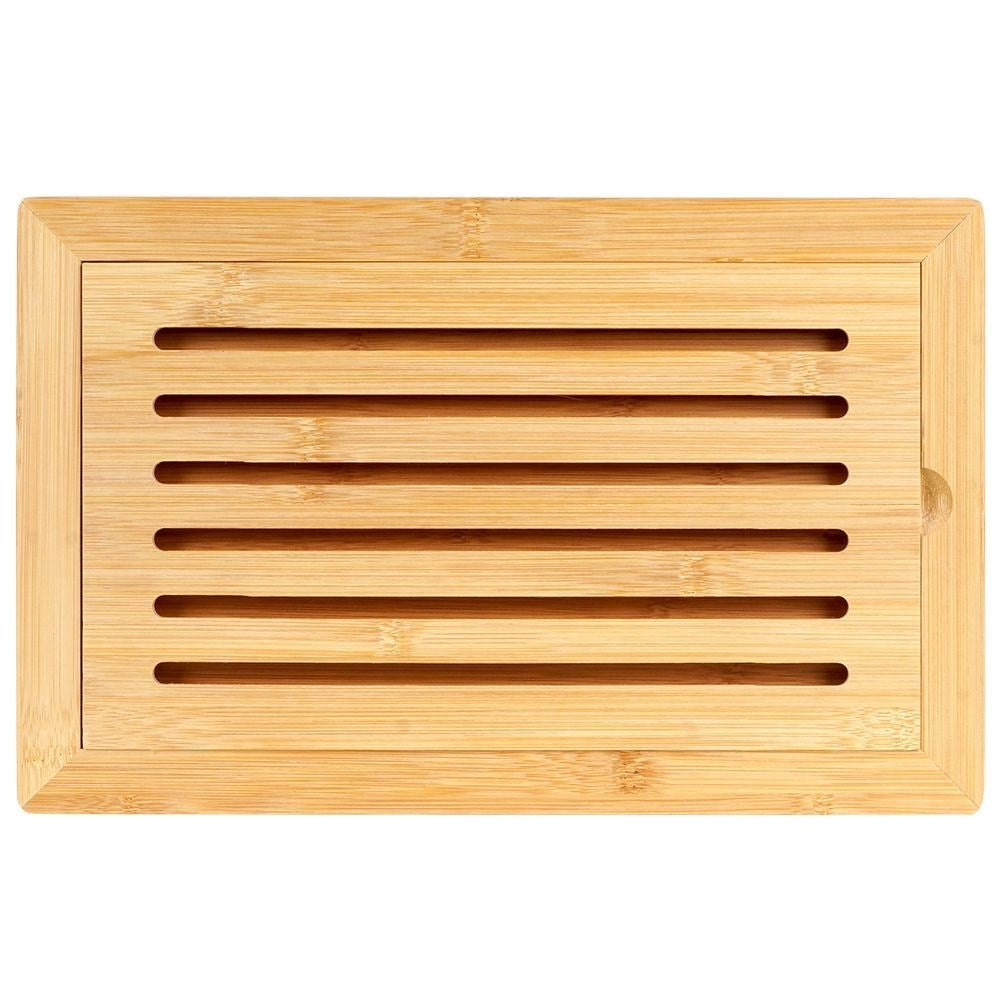 Bamboo cutting board with crumb collector