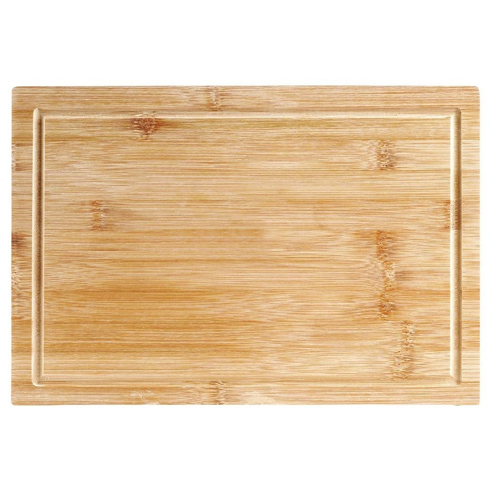 Bamboo cutting board with edge - durable and knife-friendly