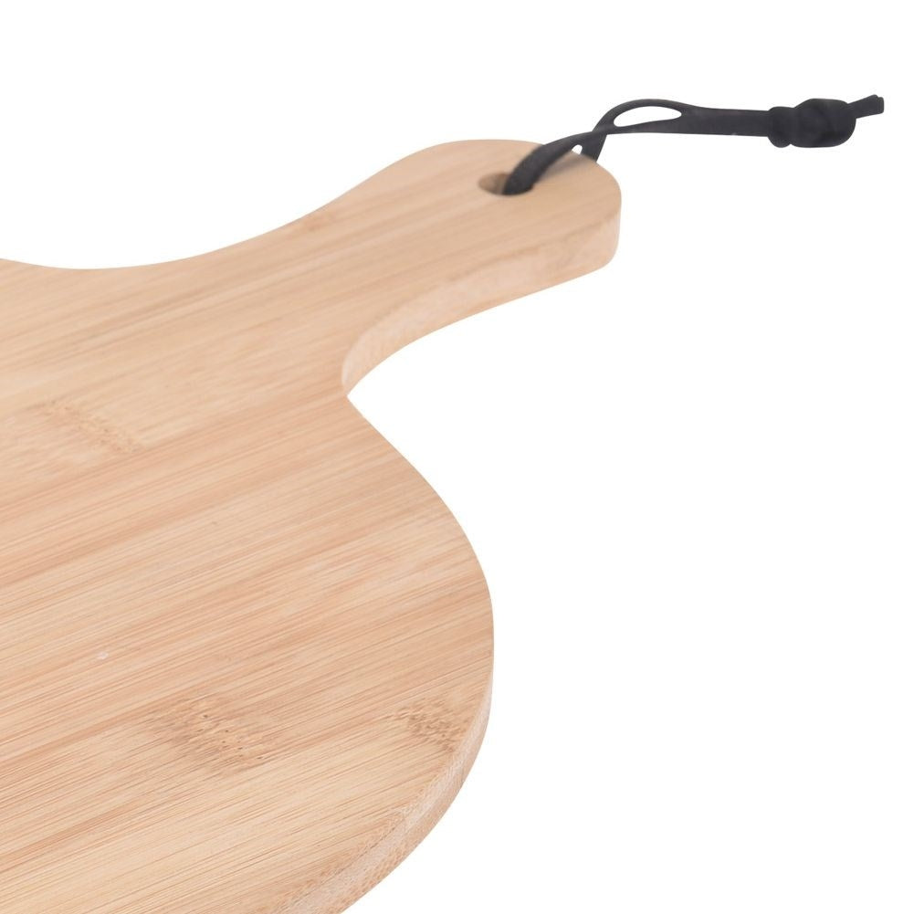 Bamboo cutting board with knife set for cheese cutting and serving
