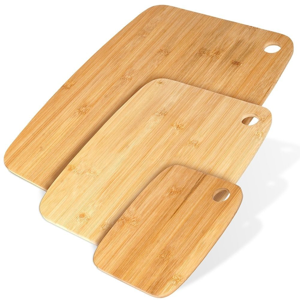 Bamboo kitchen boards: Cut and serve meat, vegetables, fruit
