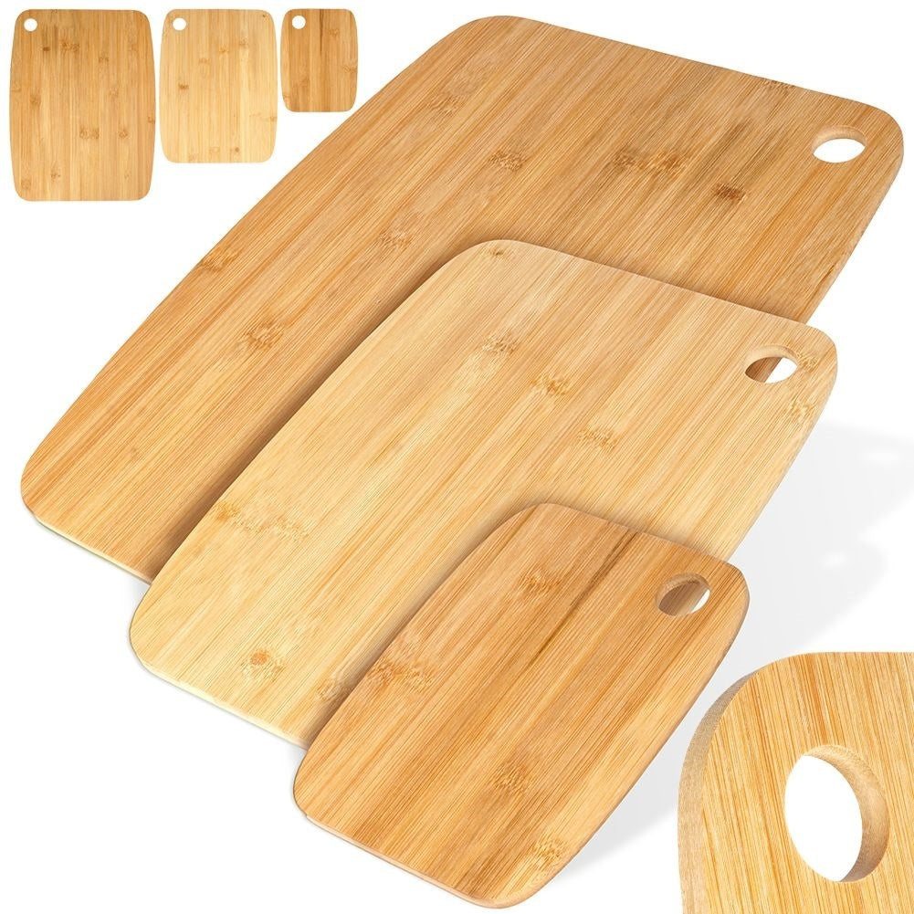 Bamboo kitchen boards: Cut and serve meat, vegetables, fruit