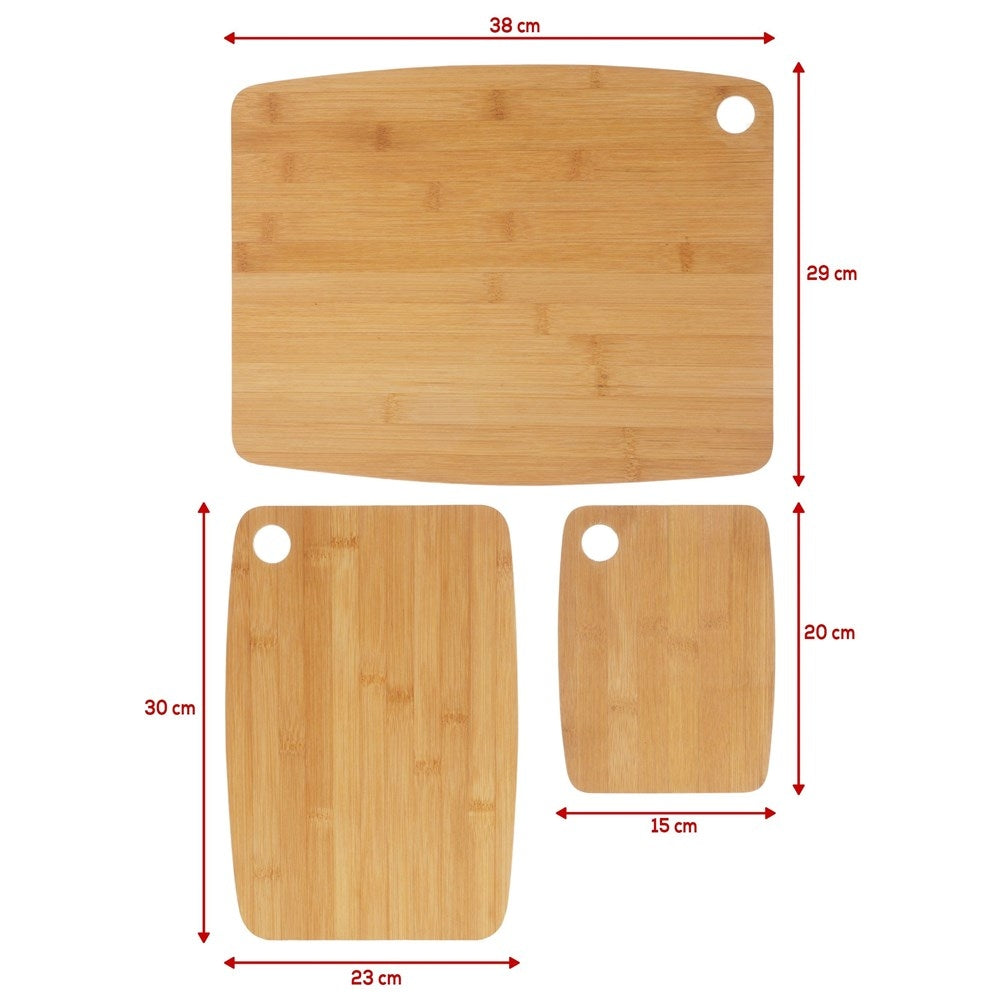 Bamboo kitchen boards: Cut and serve meat, vegetables, fruit