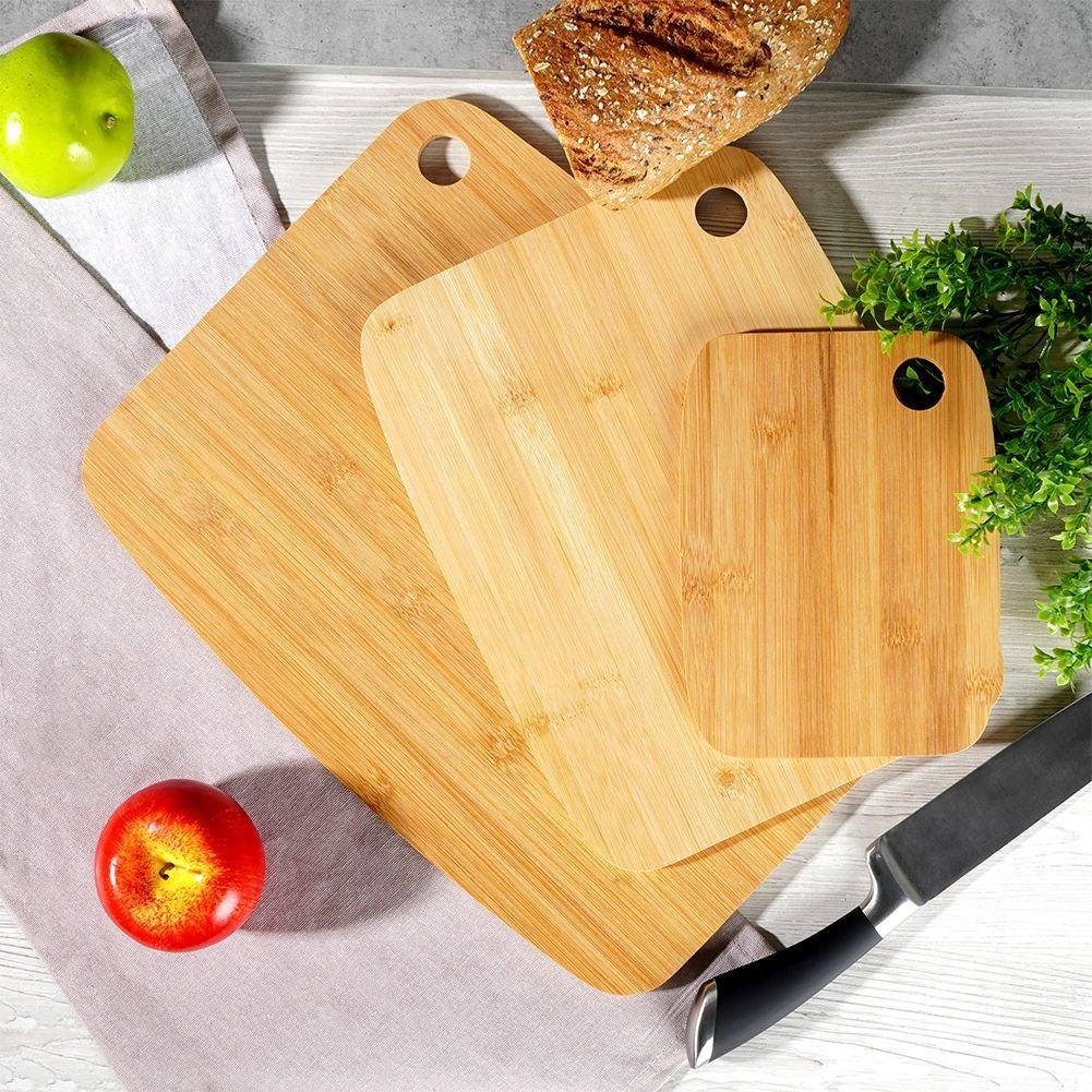 Bamboo kitchen boards: Cut and serve meat, vegetables, fruit