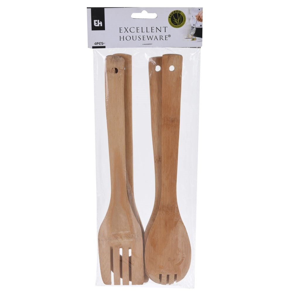 Bamboo kitchen spatulas 30 cm 4 pcs.
