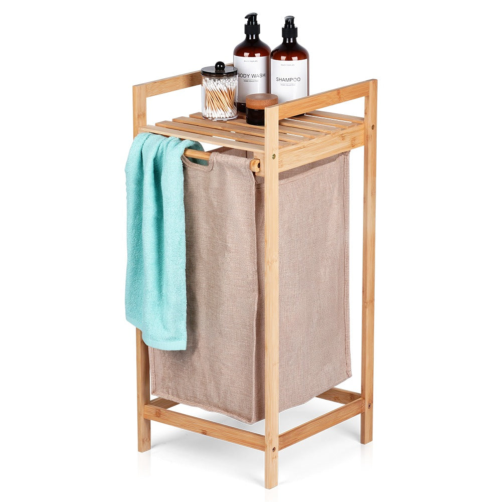 Bamboo laundry basket 33x33x73cm
