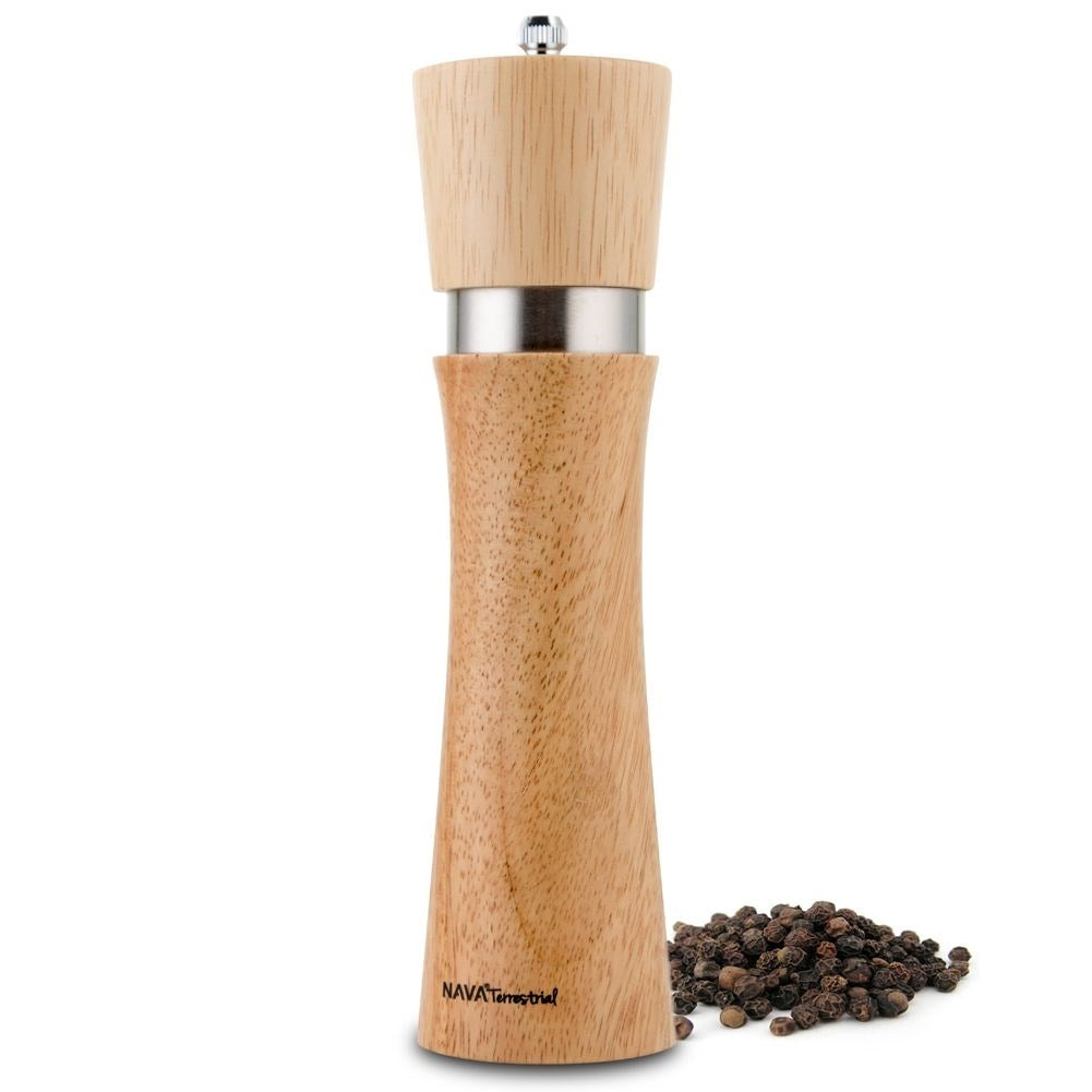Bamboo mill with ceramic grinding mechanism for pepper and salt
