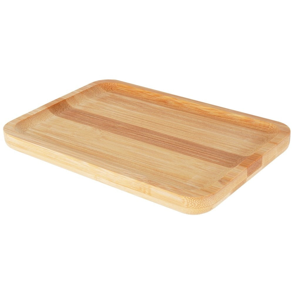 Bamboo plate: Durable wood for serving all dishes
