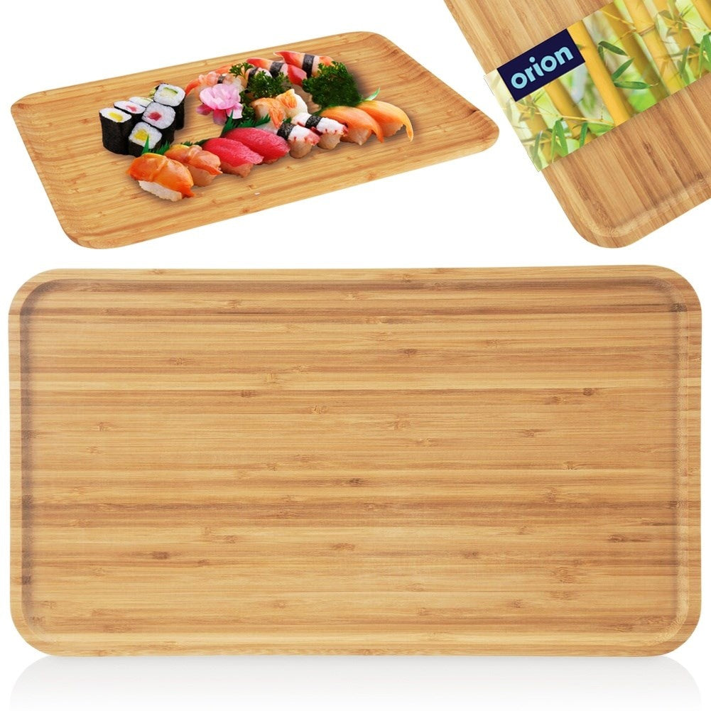 Bamboo plate for starters, dishes and desserts
