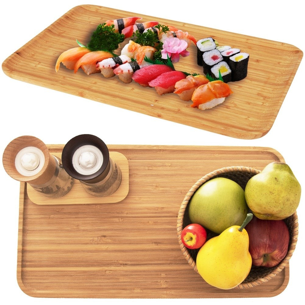 Bamboo plate for starters, dishes and desserts