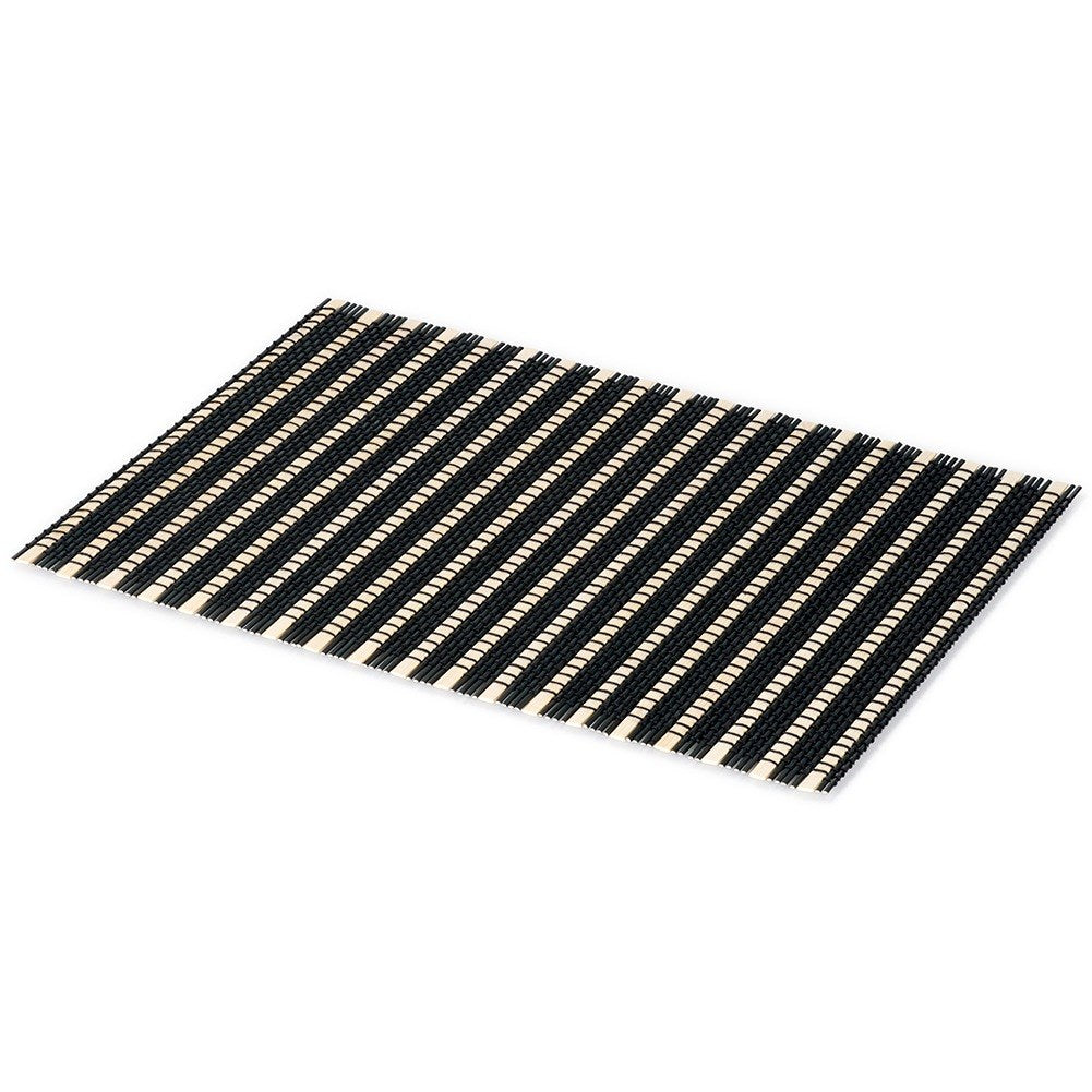 Bamboo rectangular table mat, rolled, 45x30 cm