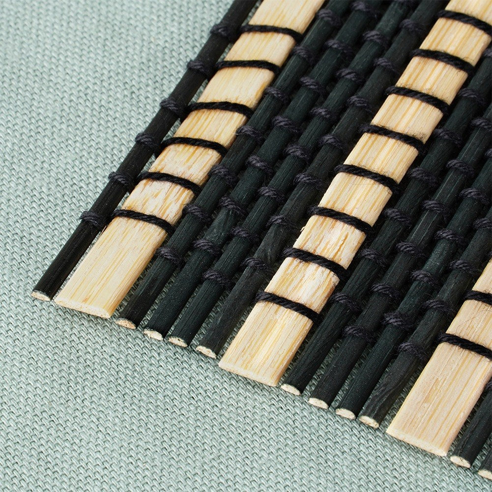 Bamboo rectangular table mat, rolled, 45x30 cm