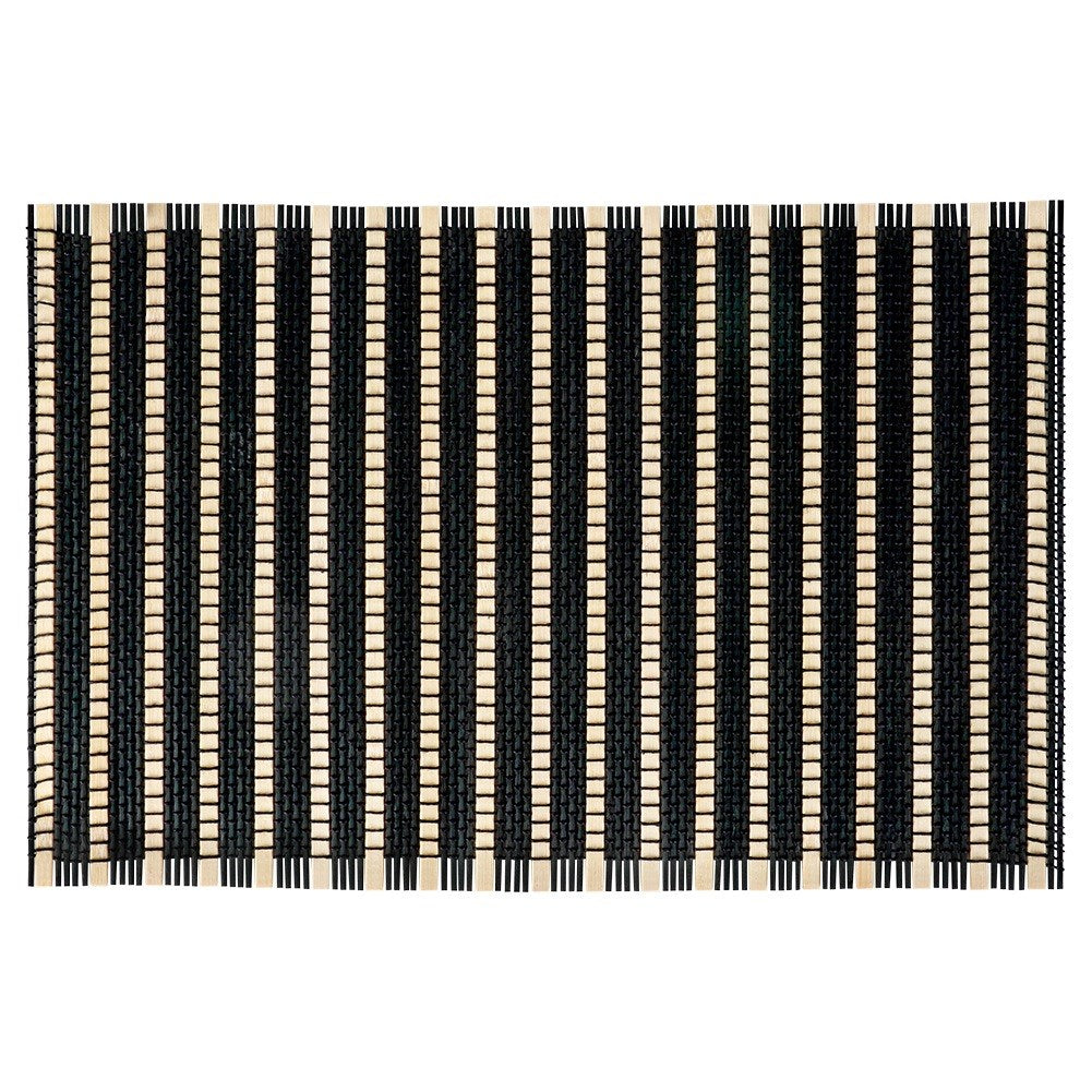 Bamboo rectangular table mat, rolled, 45x30 cm