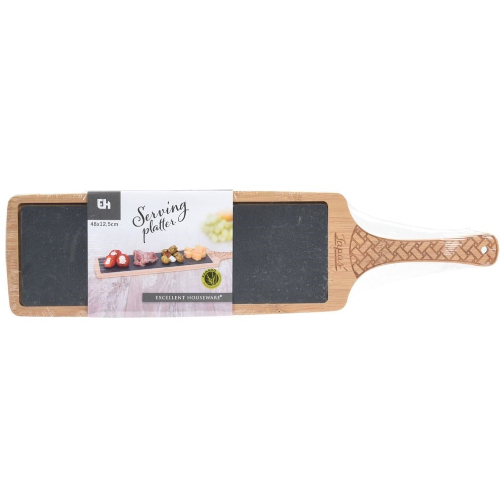 Bamboo serving board 48x12 cm