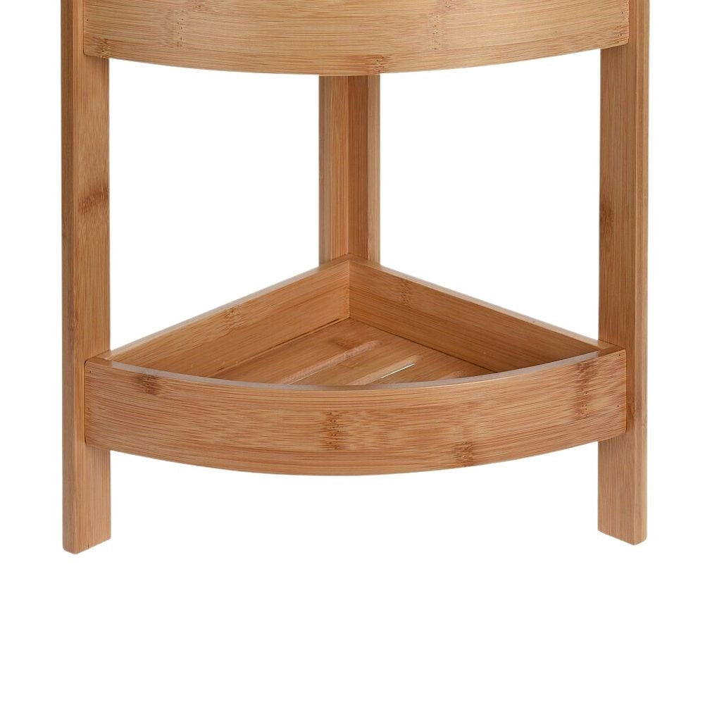 Bamboo shelf for bathroom - Storage of cosmetics & towels