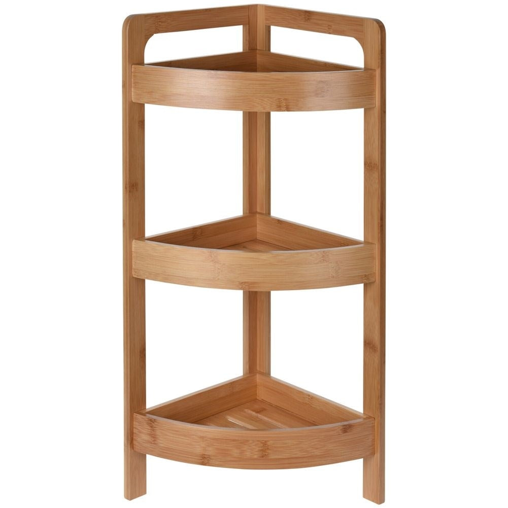 Bamboo shelf for bathroom - Storage of cosmetics & towels