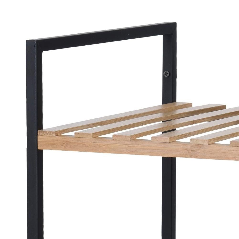 Bamboo shelf for the bathroom - Storage of cosmetics & towels