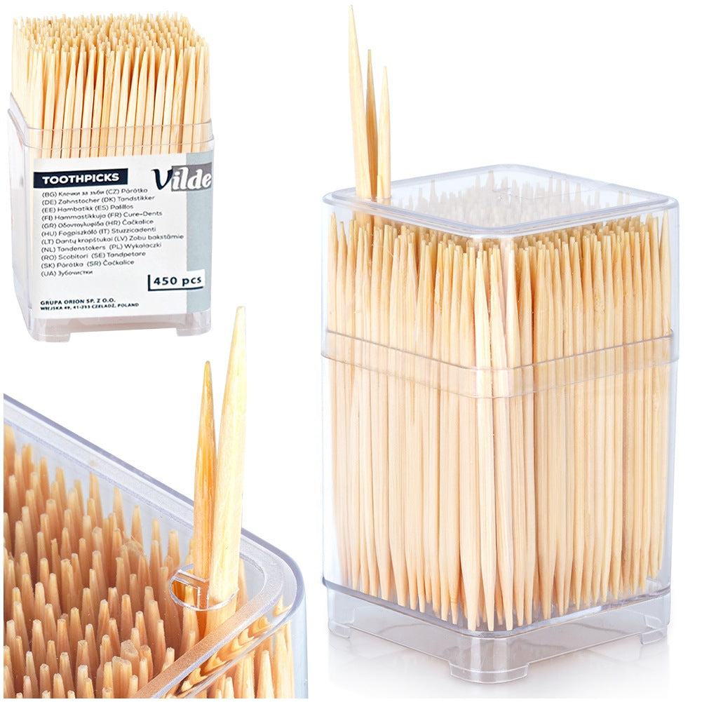 Bamboo toothpicks 6.5 cm 450 pcs.