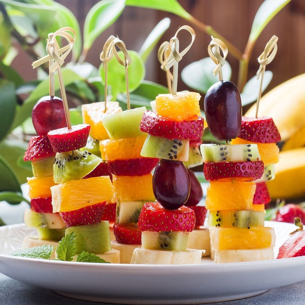 Bamboo toothpicks for snacks and appetizers, sharp and safe