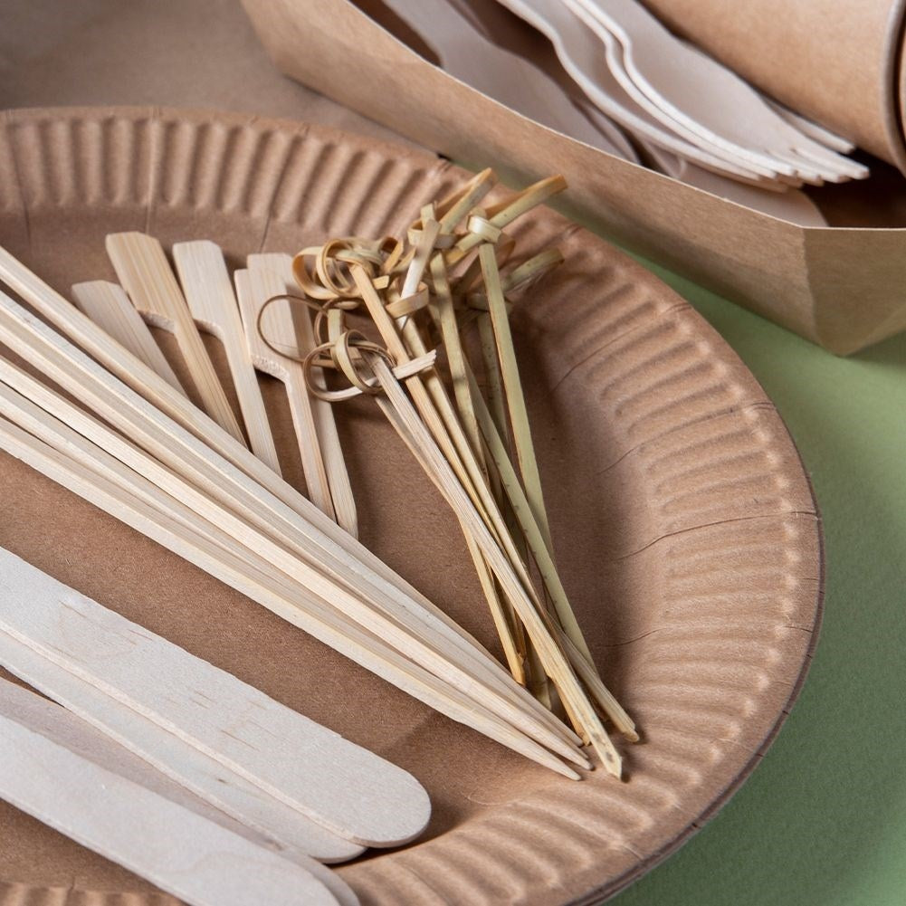 Bamboo toothpicks for snacks and appetizers, sharp and safe