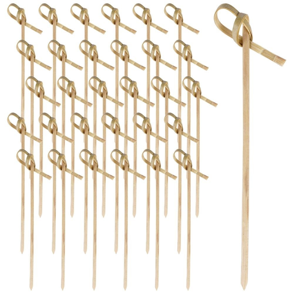 Bamboo toothpicks for snacks and starters, pointed shape