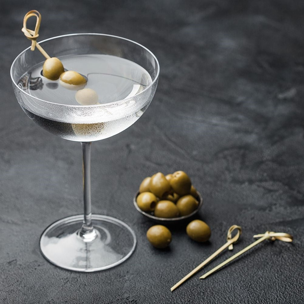 Bamboo toothpicks for snacks and starters, pointed shape