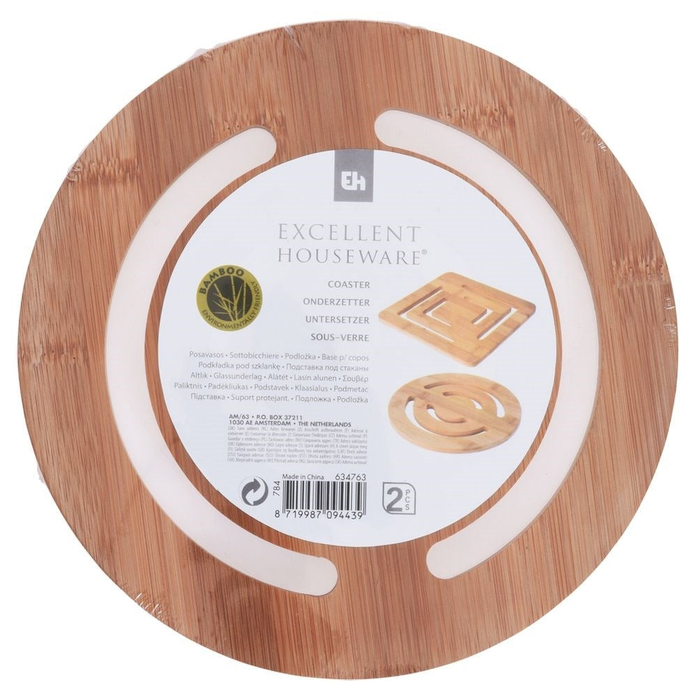 Bamboo wooden coasters for pots and hot dishes