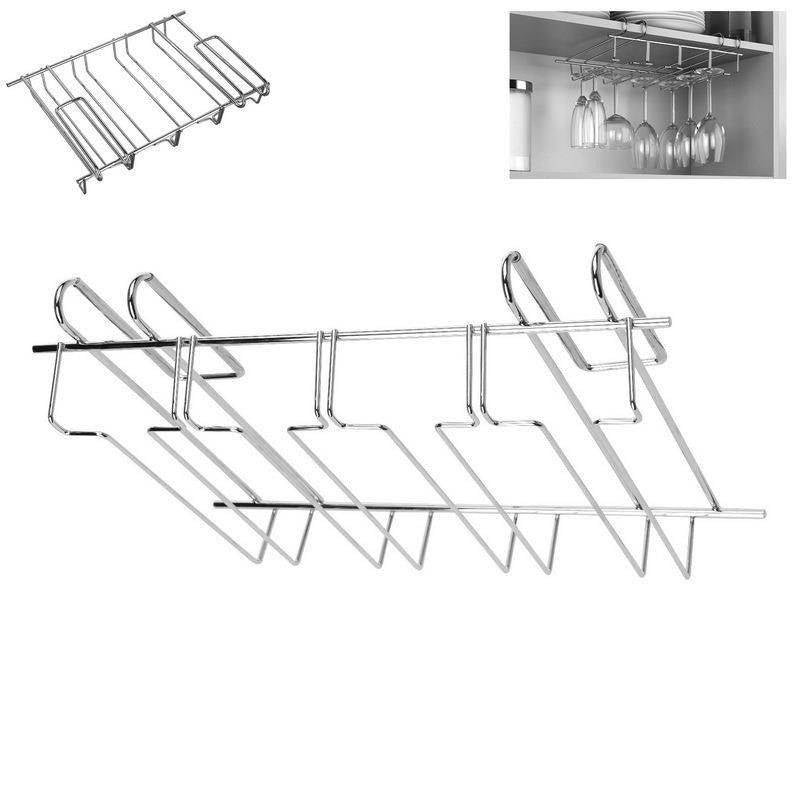 Bar Hanger for Glasses - Holds 12 Glasses, Easy Installation
