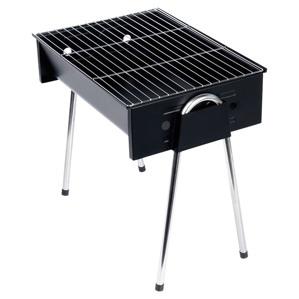 Barbecue charcoal with four legs, easy to assemble, removable grid