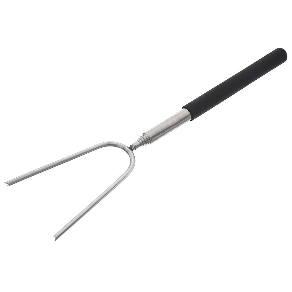 Barbecue stick: Telescopic, double tips, stainless steel