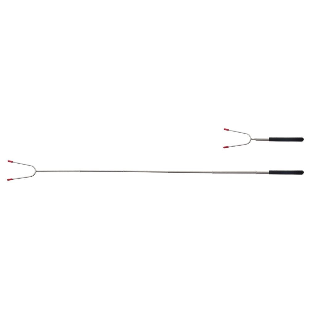 Barbecue stick: Telescopic, double tips, stainless steel