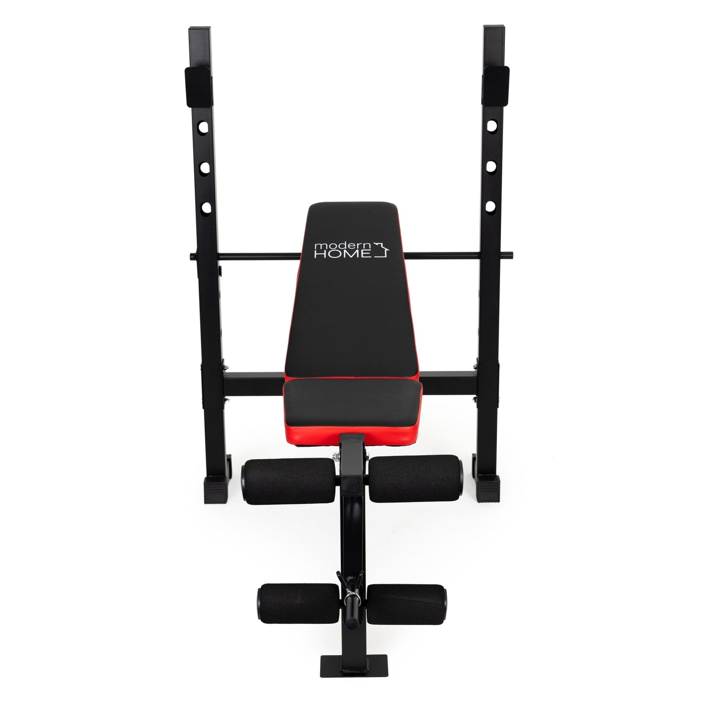 Barbell training bench with leg press