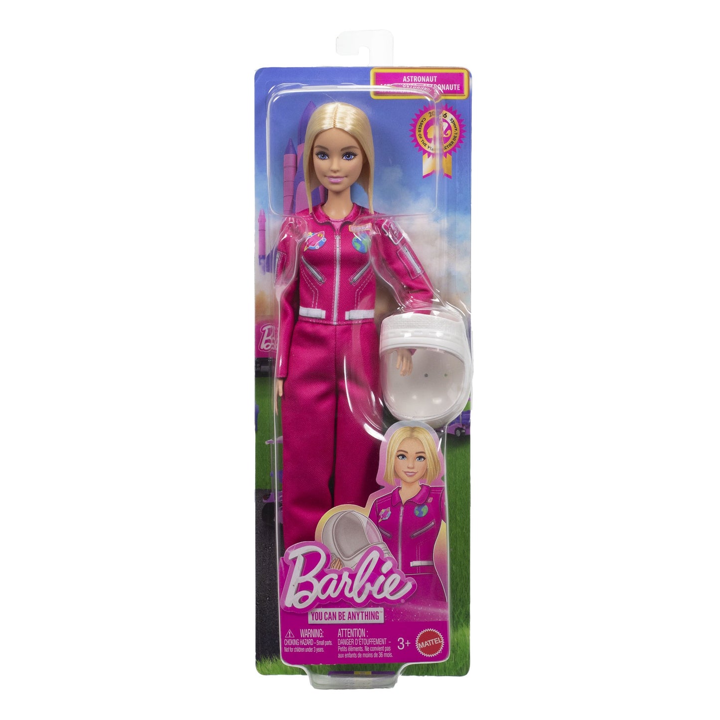 Barbie Astronaut Doll with Pink Space Suit and Helmet