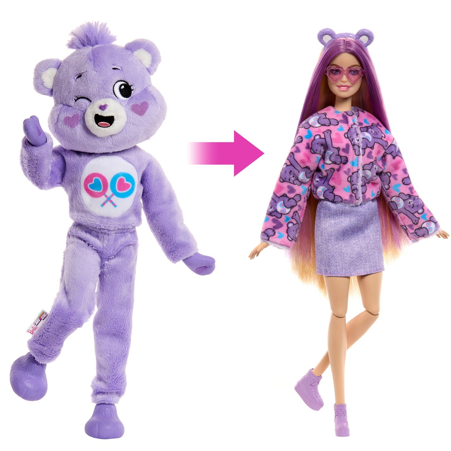 Barbie Cutie Reveal Care Bears Purple